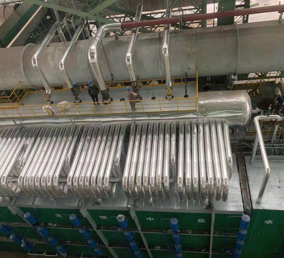 Waste heat boiler series